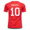 Wales RAMSEY 10 Hjemme VM 2022 - Fodboldtrøjer (S/S)